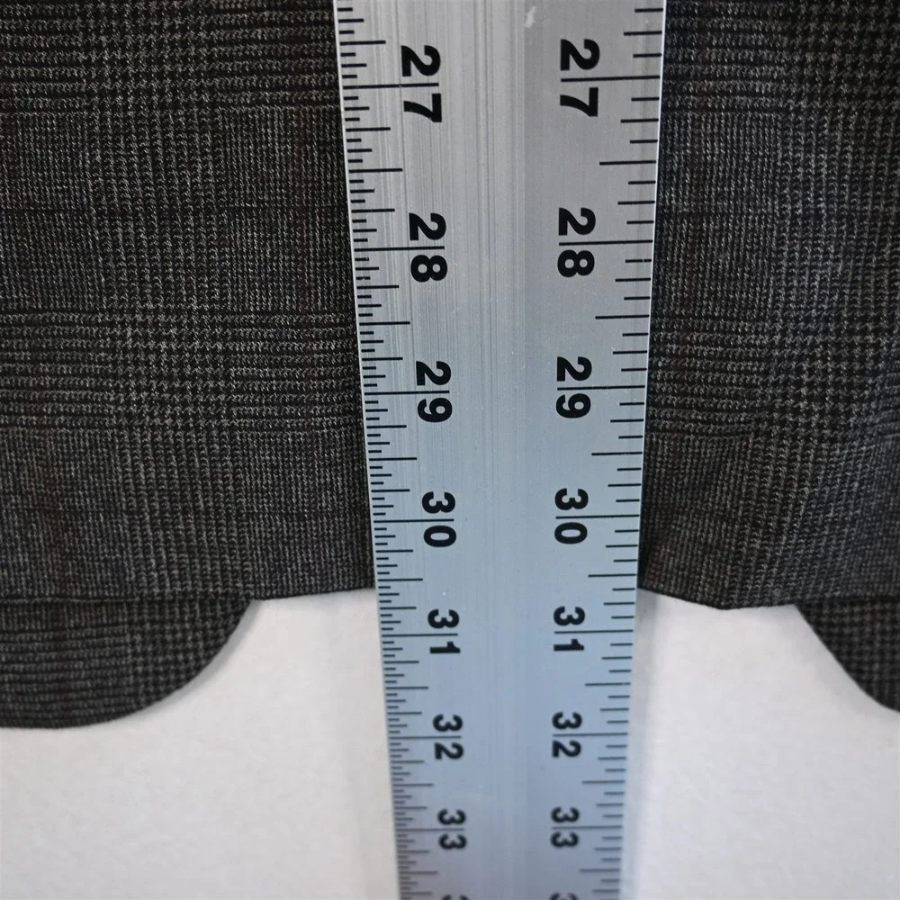Michael Kors 46R Glenn Check 100% Wool Flannel Blazer Suit Jacket Sport Coat